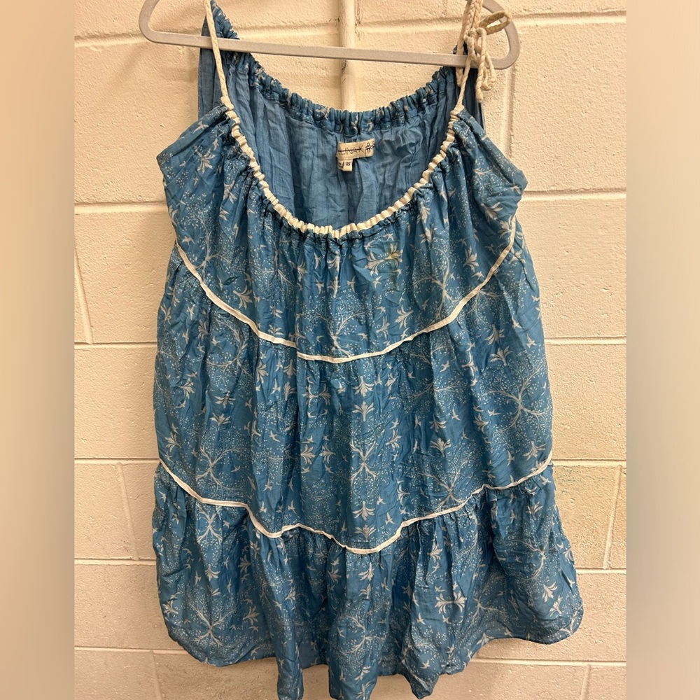 Woman’s Carolina K xs blue cotton and silk dress